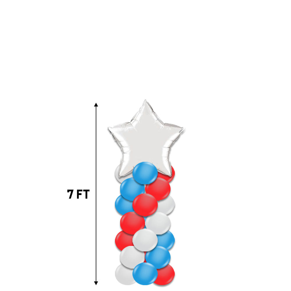 7 Foot Column With Star Topper